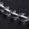 Natural Crystal Round Beaded Stretch Bracelets BJEW-F202-07-2
