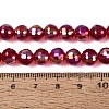 Transparent Glass Beads Strands GLAA-Q107-02A-05-4
