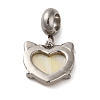 304 Stainless Steel European Dangle Charms STAS-G308-32P-2