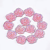 Resin Rhinestone Cabochons CRES-T012-02C-1