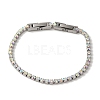 304 Stainless Steel Rhinestone Cup Chain Bracelets BJEW-S002-01F-1