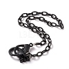 Personalized ABS Plastic Cable Chain Necklaces NJEW-JN03220-09-1