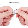 304 Stainless Steel Matte Magnetic Bracelet Clasps STAS-PH0018-11-WH-4