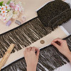 Polyester Tassel Lace Trim SRIB-WH0011-251A-01-3