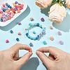 50Pcs 7 Styles Synthetic Coral Beads CORA-FS0001-03-5