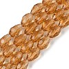 Transparent Glass Beads Strands EGLA-N013-T10mm-D21-1