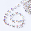 Brass Rhinestone Strass Chains CHC-T002-SS16-02S-2