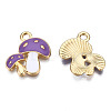 Autumn Theme Alloy Enamel Pendants X-ENAM-T009-46B-RS-1