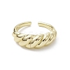 Rack Plating Brass Open Cuff Rings RJEW-K257-30G-2