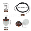 DIY Acorn Locket Necklace Making Kit WOOD-SC0001-60-2