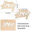 Wood Cutouts Ornaments WOOD-CN0001-003-2