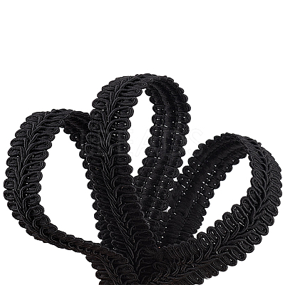 Polyester Braided Lace Trim OCOR-WH0074-92C-1