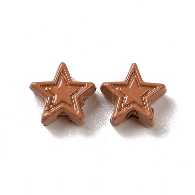 Spray Painted Alloy Beads PALLOY-K001-02C-1