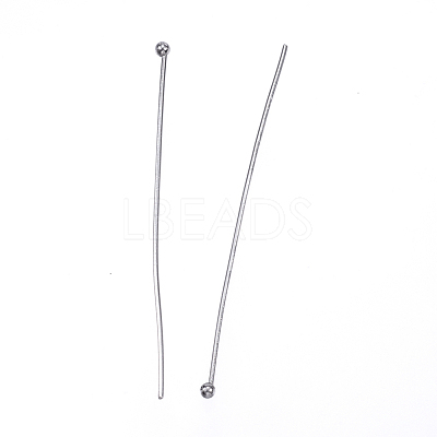 Tarnish Resistant 304 Stainless Steel Ball Head Pins X-STAS-D448-027P-1