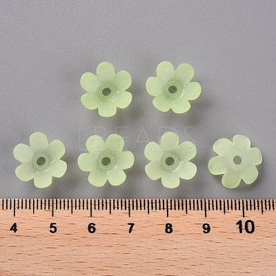 Frosted Acrylic Bead Caps MACR-S371-07A-728-1