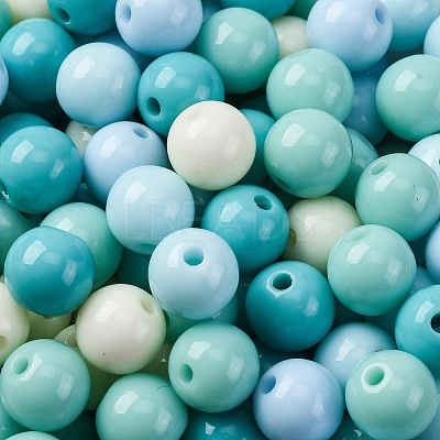 Opaque Acrylic Beads SACR-Q004-02B-1