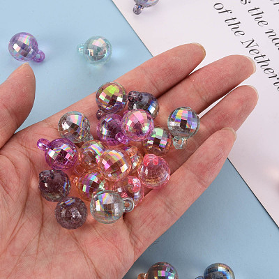 Transparent Acrylic Beads TACR-S154-44C-1