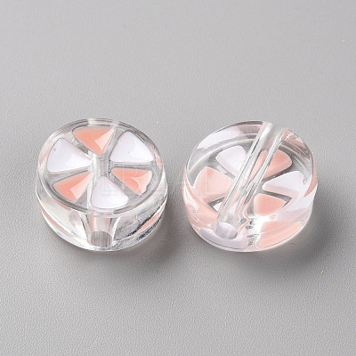 Transparent Enamel Acrylic Beads TACR-S155-005C-1