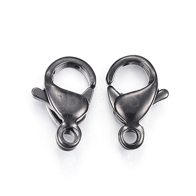 304 Stainless Steel Lobster Claw Clasps X-STAS-H353-F-02B-1