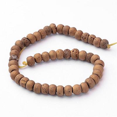 Electroplated Natural Quartz Crystal Beads Strands G-P149-06G-1