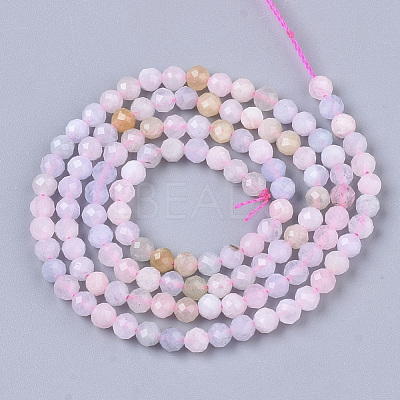 Natural Morganite Beads Strands X-G-S361-3mm-021-1
