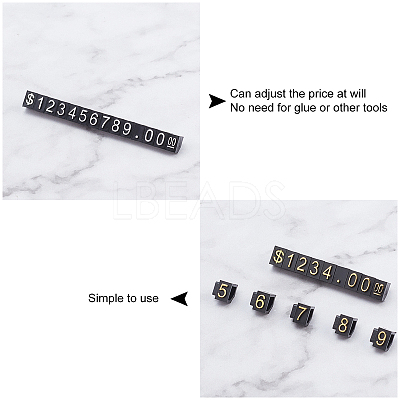 20Sets 2 Colors ABS Price Display Cube Adjustable Price Tag ODIS-GA0001-11-1