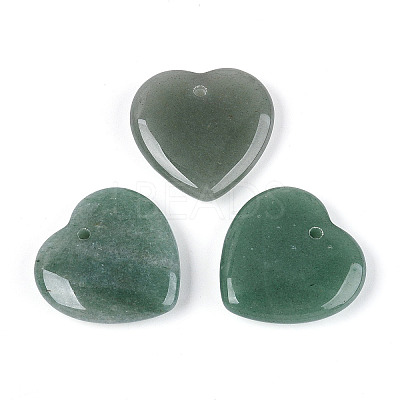 Natural Green Aventurine Pendants G-Q601-11C-1