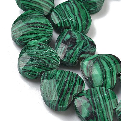 Synthetic Malachite Beads Strands G-A309-A19-01-1