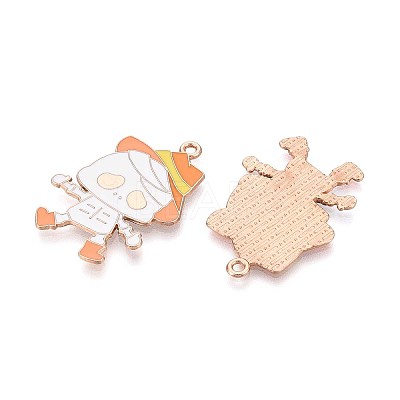 Halloween Theme Alloy Enamel Pendants ENAM-T022-54G-10-1