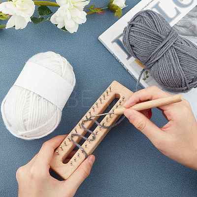 Wooden Knitting Tools Set TOOL-WH0018-22-1