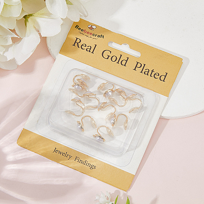 10Pcs Half Round Brass Ear Cuff Findings KK-BBC0022-47-1