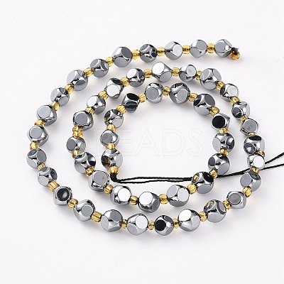 Terahertz Stone Beads Strands G-A030-B18-6mm-B-1