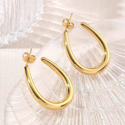 304 Stainless Steel Stud Earrings SA-CBA46AF-16G-1