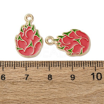 Fruits Alloy Enamel Pendants FIND-D304-03F-KCG-1