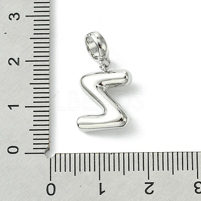 Rack Plating Brass with ABS Plastic Pearl European Dangle Charms KK-G501-02Z-P-1