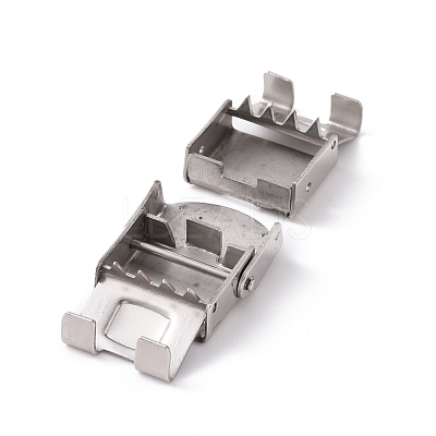 Tarnish Resistant 201 Stainless Steel Watch Band Clasps STAS-K173-01D-1