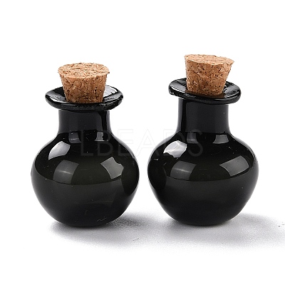 Round Glass Cork Bottles Ornament LS-GLAA-D002-03A-1