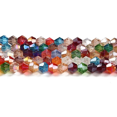 Transparent Electroplate Glass Beads Strands EGLA-A039-T3mm-B29-1