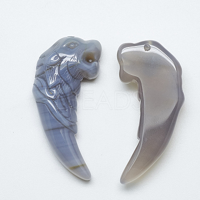 Natural Agate Big Pendants G-T122-09-1