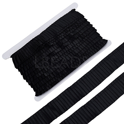 10 Yards Polyester Pleated Satin Wrinkle Ribbon OCOR-FG0002-47B-1