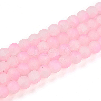 Crackle Glass Beads Strands GLAA-N009-8mm-02-1