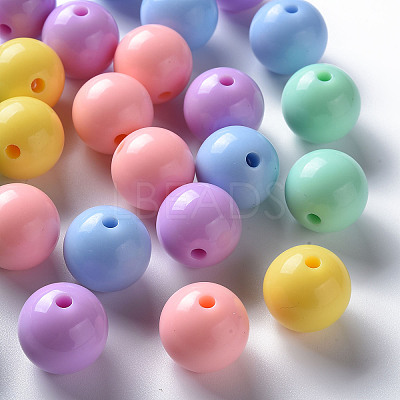 Opaque Acrylic Beads X-MACR-S370-C16mm-M1-1