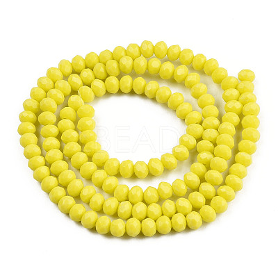 Opaque Solid Color Glass Beads Strands EGLA-A034-P3mm-D26-1