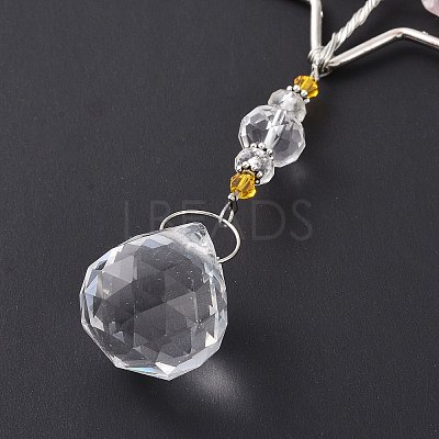 Teardrop Acrylic Beads Big Pendant Decorations HJEW-D029-01P-B-1