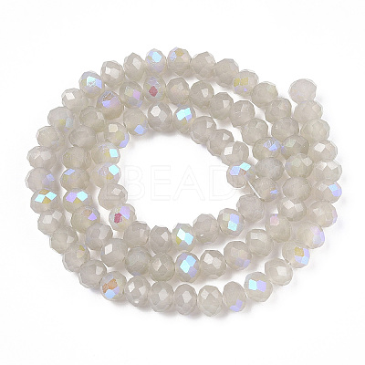Electroplate Glass Beads Strands EGLA-A034-J6mm-L09-1