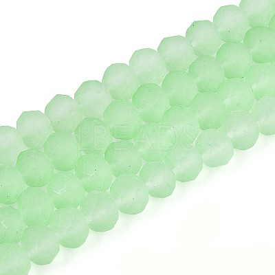Baking Paint Frosted Glass Beads Strands X-FGLA-N003-6mm-04-1
