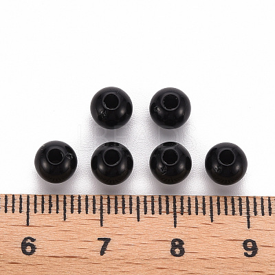 Opaque Acrylic Beads X-MACR-S370-C6mm-S002-1