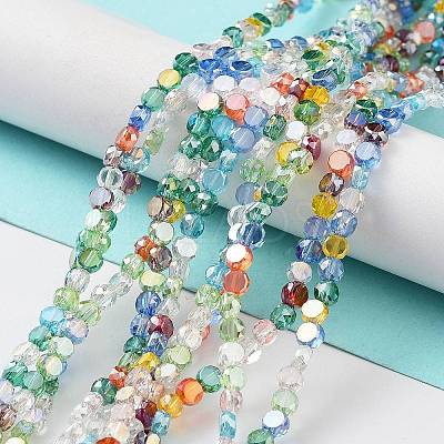 Electroplate Glass Beads EGLA-P056-01F-1