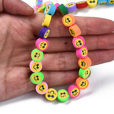 Handmade Polymer Clay Beads Strands CLAY-T020-05-1