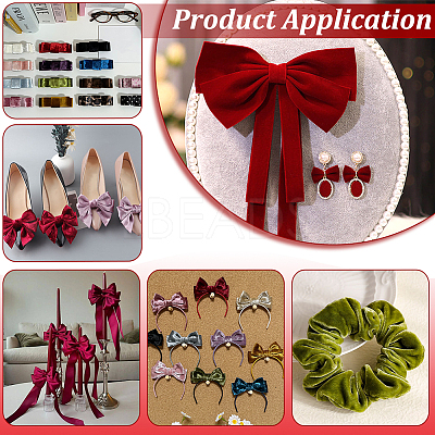Velvet Ribbon OCOR-WH0078-529B-1
